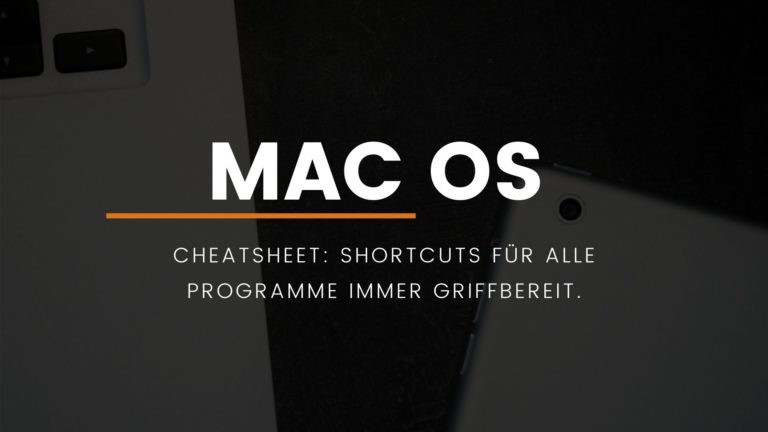 macOS: Shortcuts mit CheatSheet immer griffbereit.